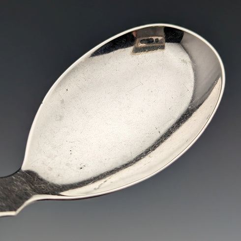 1806 British Georgian antique sterling silver tea caddy spoon