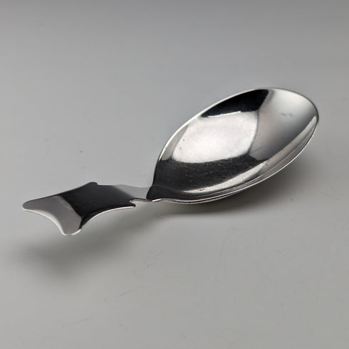 1806 British Georgian antique sterling silver tea caddy spoon