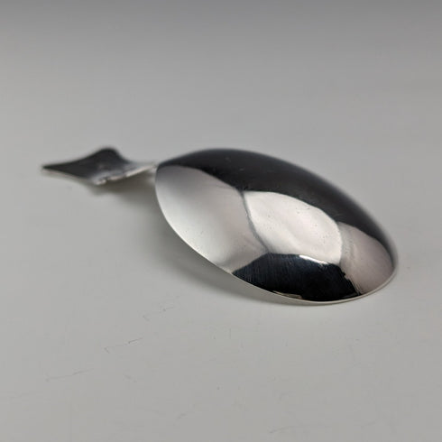 1806 British Georgian antique sterling silver tea caddy spoon