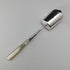 1911 British antique white mother-of-pearl handle sterling silver tea caddy spoon William Henry Leather