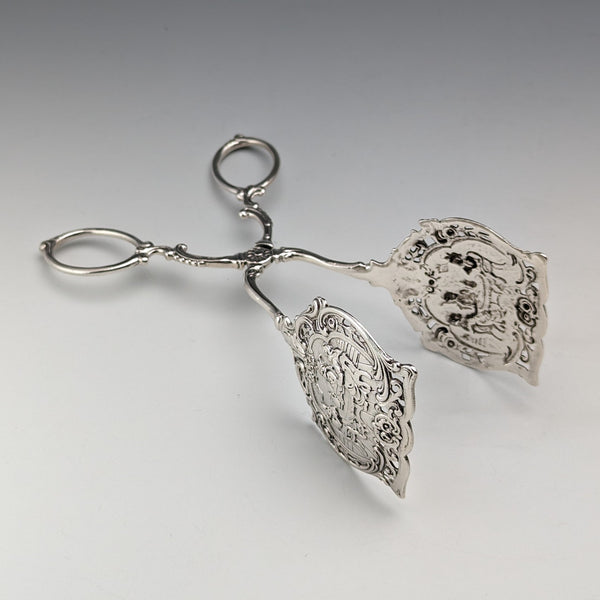 German antique continental silver sandwich server 65g