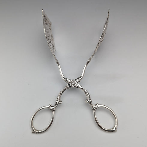 German antique continental silver sandwich server 65g