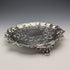 1846 British antique sterling silver Salva card tray, diameter 23cm, 396g, George Frederick Pinnell