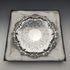 1829 British antique sterling silver Salva card tray, diameter 25cm, 560g, John & William Barnard
