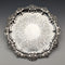 1829 British antique sterling silver Salva card tray, diameter 25cm, 560g, John & William Barnard