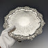 1829 British antique sterling silver Salva card tray, diameter 25cm, 560g, John & William Barnard