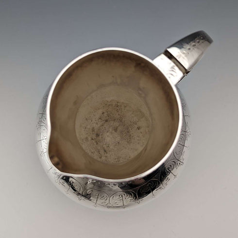 Late 19th Century British Antique Silver Plate Water Jug by Martin Hall & Sons