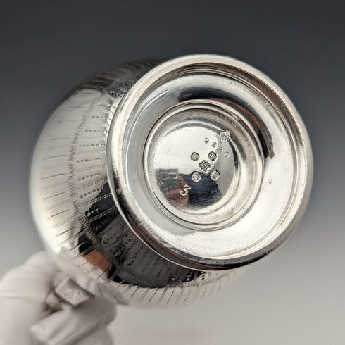 19世紀後半 英国アンティーク シルバープレート製 ウォータージャグ Martin Hall&Sons