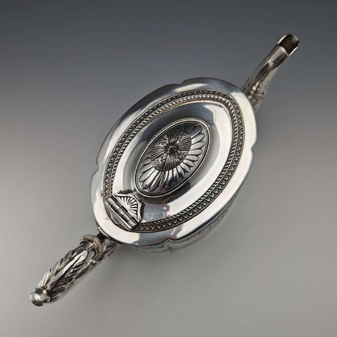 1890年頃 英国アンティーク シルバープレート製 ティーポット James Dixon&Sons