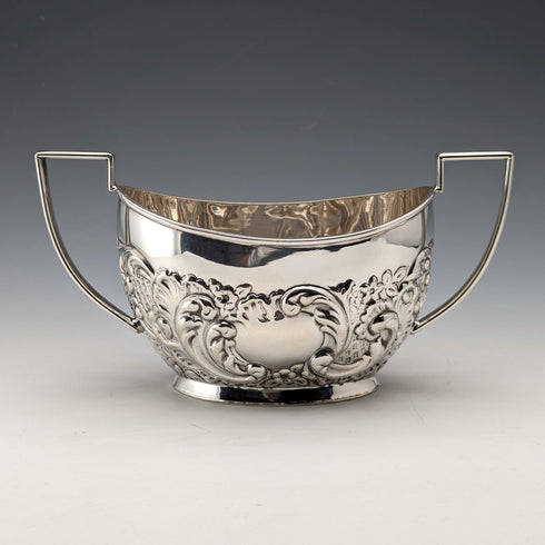 Early 20th century British vintage silver plate tea set, 3 piece set