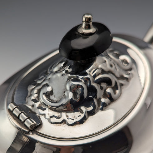 Early 20th century British vintage silver plate tea set, 3 piece set