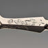 Late 19th Century British Antique White Mother of Pearl Handle Fruit Cutlery Set of 6 Pairs with Tray