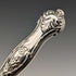 Circa 1830 British antique sterling silver handled fruit cutlery, 6 pairs, Aaron Hadfield, with tray