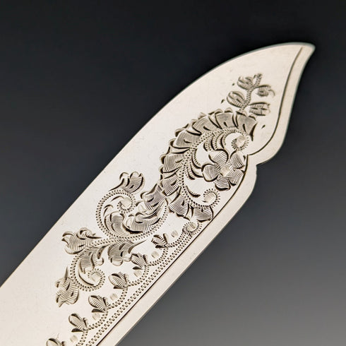 1900年頃 英国アンティーク 白蝶貝ハンドル デザートカトラリー6ペアセット 木箱入り