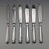 1906 British antique pure silver cutlery set, 6 pairs, 612g total, George Howson, in wooden box