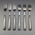 1906 British antique pure silver cutlery set, 6 pairs, 612g total, George Howson, in wooden box