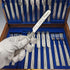 1880 British antique silver plate dessert cutlery set of 12, Martin & Hall, wooden box