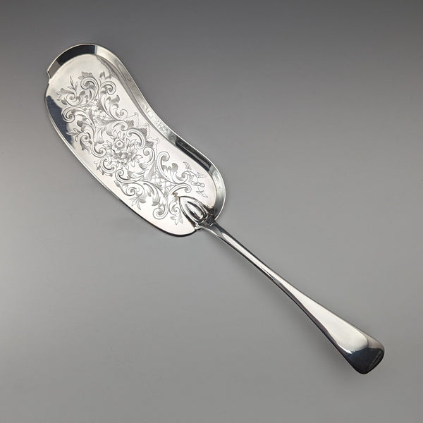 1868 British Antique Silver Plate Crumb Catcher Elkington