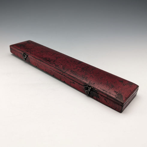 19世紀初頭 英国アンティーク 白蝶貝ハンドル トラベルカトラリーペア ケース入