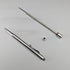 British Vintage Yard O' Red Rolled Silver Push-Pull Pencil
