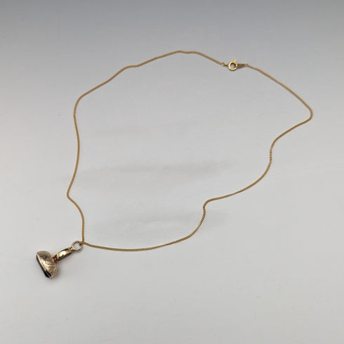 20 世紀初 8 克拉黃金與紫色寶石項鍊