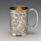 Antique British silver plate mug from Deykin & Sons, circa 1900