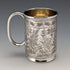 Antique British silver plate mug from Deykin & Sons, circa 1900