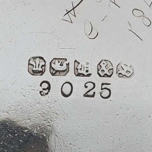 Antique British silver plate mug from Deykin & Sons, circa 1900