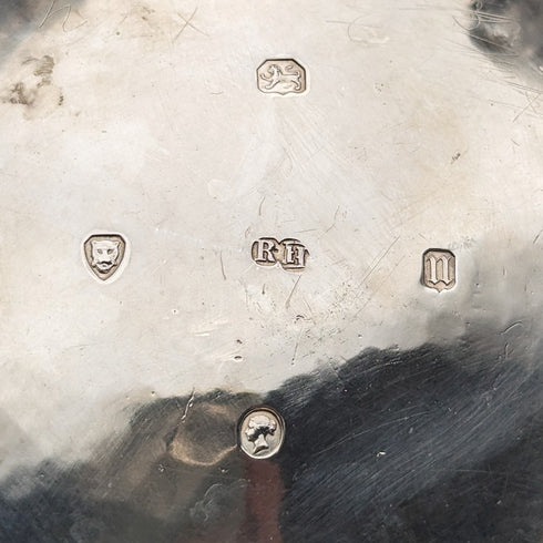 1868 British antique sterling silver teapot 815g Robert Harper