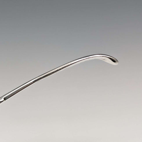 1850 British antique sterling silver tea caddy spoon Chawner & Co.