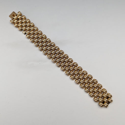 瑞士復古鍍金豹紋手鍊