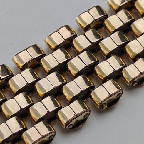 瑞士復古鍍金豹紋手鍊