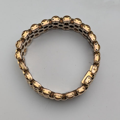 瑞士復古鍍金豹紋手鍊