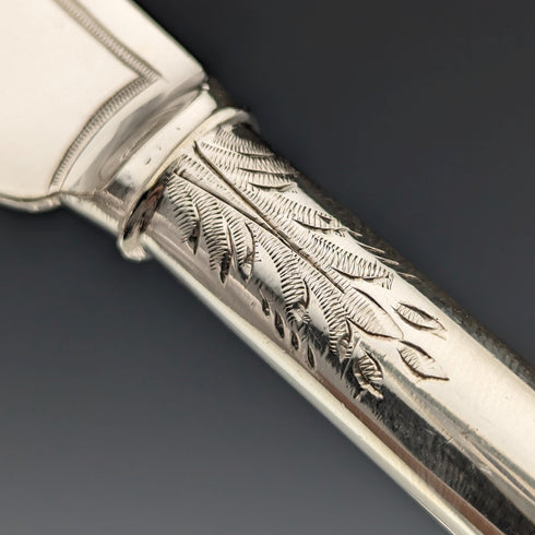 英國古董鍍銀餐具 6 對套裝 Allen & Darwin