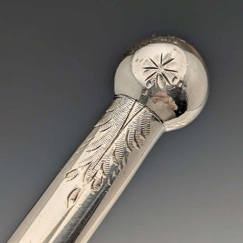 Antique British silver plate cutlery set of 6 by Allen & Darwin