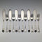 Antique British Silver Plate Fish Cutlery Set of 6 Pairs JG Graves