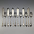 Antique British Silver Plate Fish Cutlery Set of 6 Pairs JG Graves