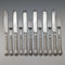 Antique British silver plate dessert cutlery set of 6, circa 1865