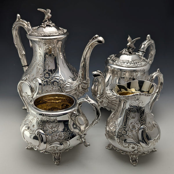 英國復古鍍銀茶/咖啡套裝 James Dixon & Sons