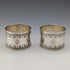 Antique French 950 Sterling Silver Napkin Rings, Pair, 86g