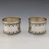 Antique French 950 Sterling Silver Napkin Rings, Pair, 86g