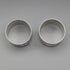 Antique French 950 Sterling Silver Napkin Rings, Pair, 86g