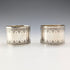 Antique French 950 Sterling Silver Napkin Rings, Pair, 86g