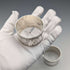 Antique French 950 Sterling Silver Napkin Rings, Pair, 86g