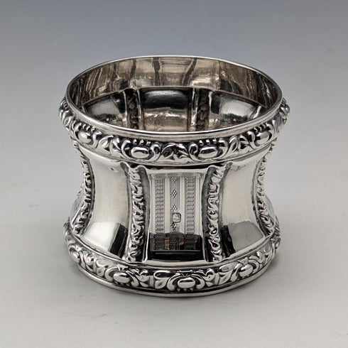 French antique 950 sterling silver napkin ring 28g