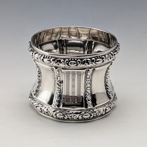 French antique 950 sterling silver napkin ring 28g