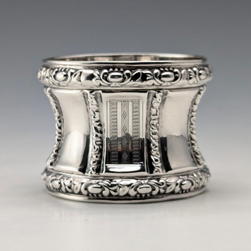 French antique 950 sterling silver napkin ring 28g
