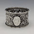 1897 British antique sterling silver openwork napkin ring, 27g, Thomas Hayes