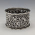 1897 British antique sterling silver openwork napkin ring, 27g, Thomas Hayes