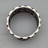 1897 British antique sterling silver openwork napkin ring, 27g, Thomas Hayes